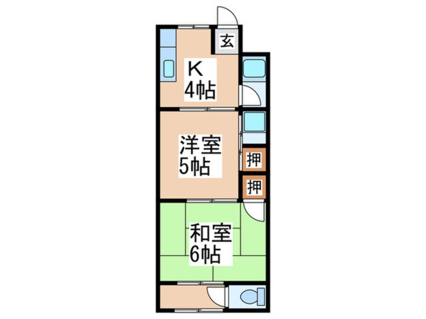 間取図 仲辻第一マンション