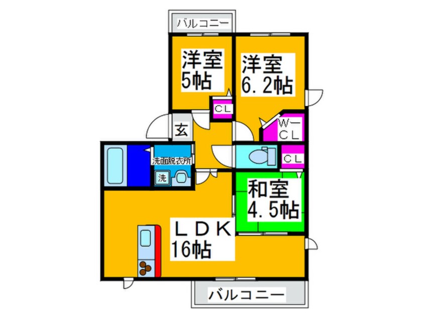 間取図 シャイニー・セゾン