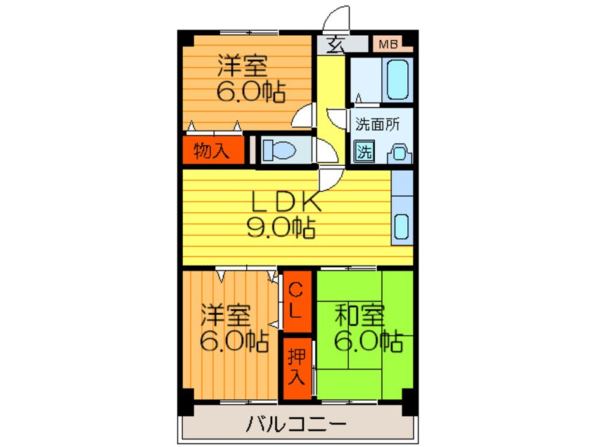間取図 グレイス・ニシムラ