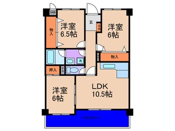 間取図 Ｋ＆Ｔ御幣島マンション