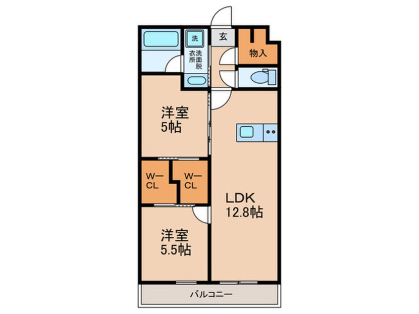 間取図 エスタジオ針中野