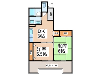 間取図 サンハイツ北花田第２