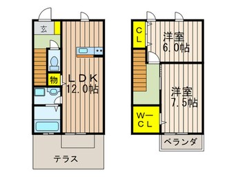 間取図 プランドールA棟