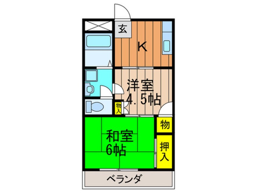 間取図 プレアール八幡