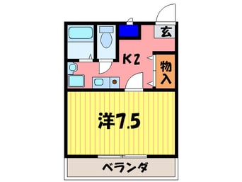 間取図 コ－ポ安田