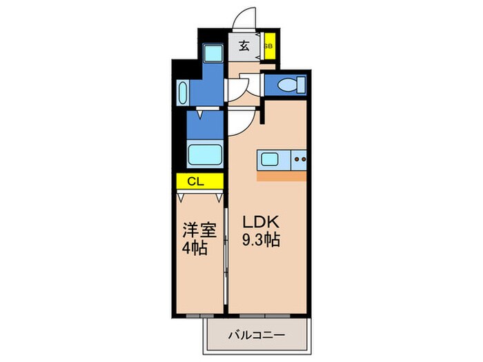 間取り図 ｴｽﾗｲｽﾞ神戸三宮山手通弐番館