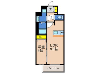 間取図 ｴｽﾗｲｽﾞ神戸三宮山手通弐番館