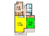 グランドムール宝塚売布南(404) 2LDKの間取り