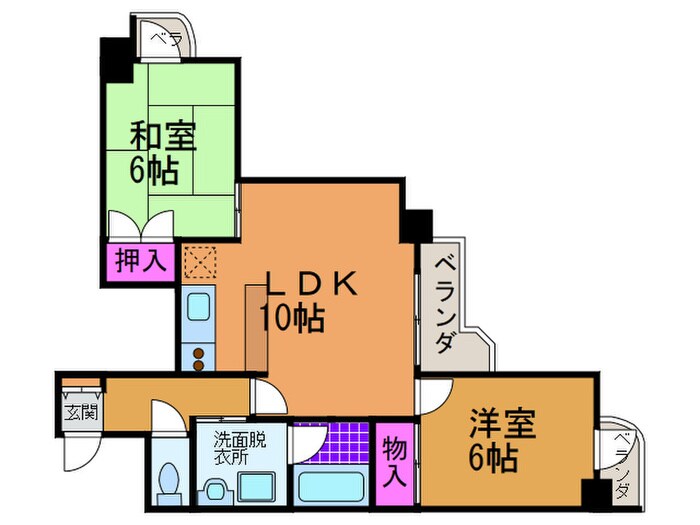 間取り図 ラ・フォーレ我孫子筋