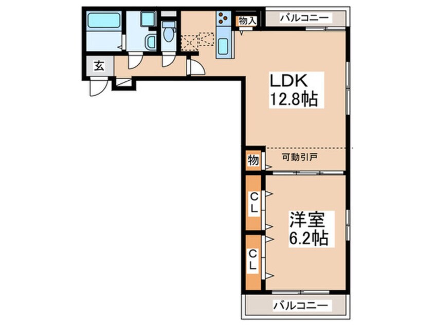 間取図 カーサ　りんくう・Ｍ