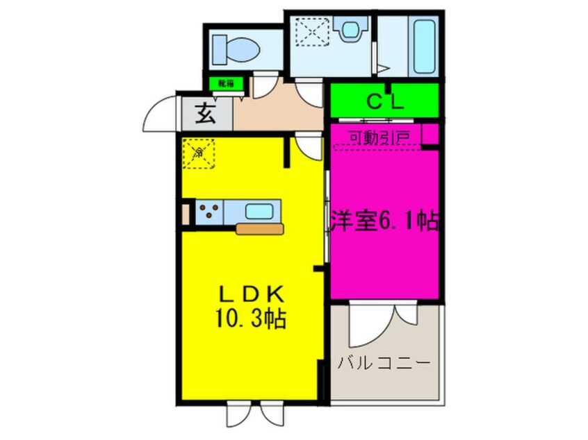 間取図 カーサ　りんくう・Ｍ