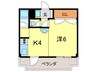 ＮＤ ビルハイツ 1Rの間取り