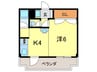 ＮＤ ビルハイツ 1Rの間取り