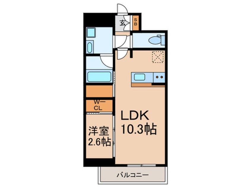 間取図 セレニテフラン本町