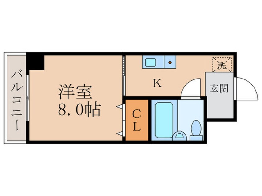 間取図 クロ－バ－ハイツⅡ