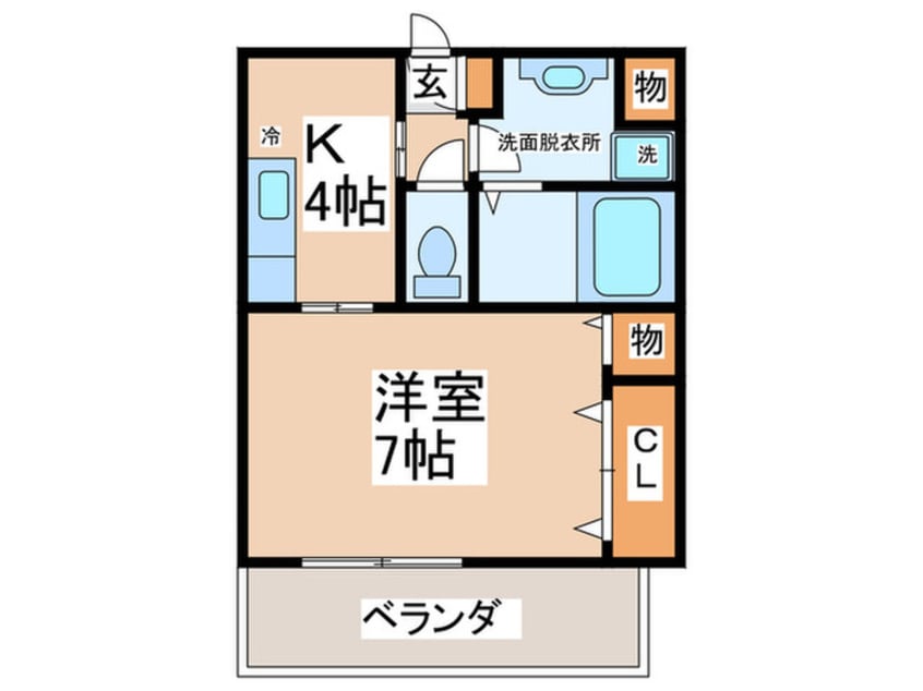 間取図 メゾンメルベ－ユ