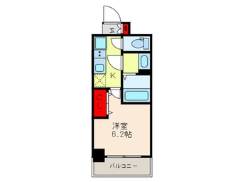 間取図 プレサンス上町台夕陽丘(108)