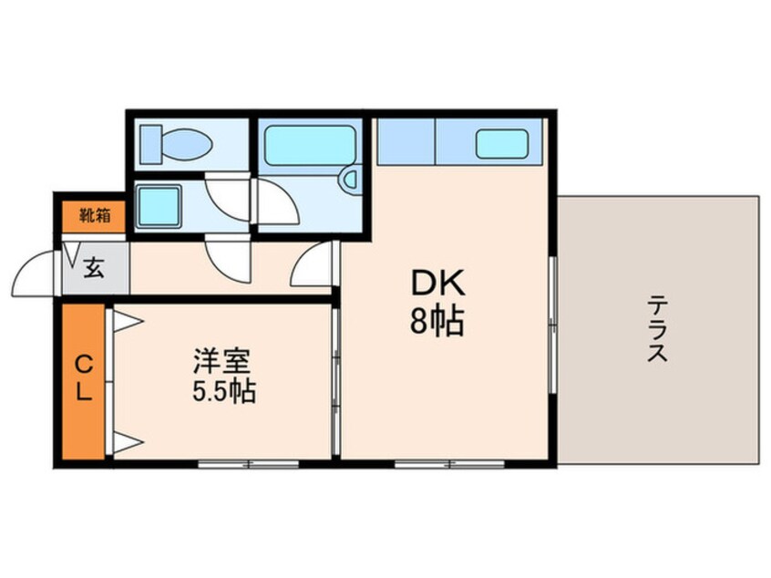 間取図 ルミエール西京極（518）