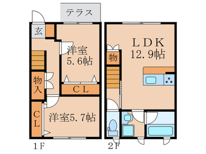 間取図 ファインコート京都丹波橋３号館