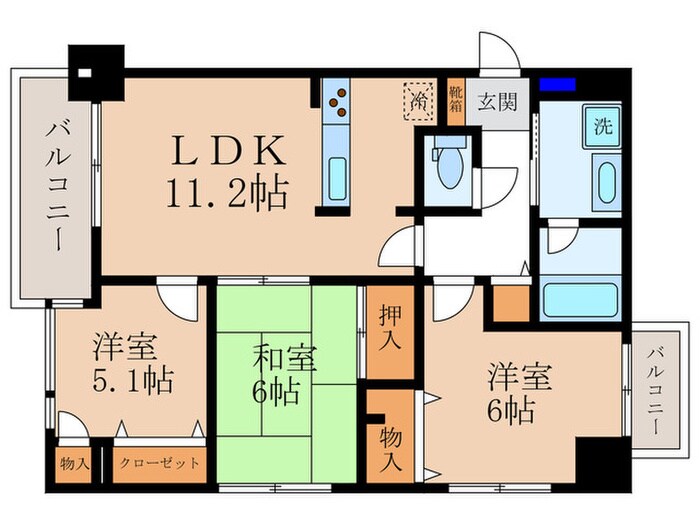 間取り図 三条麩屋町アーバンライフ（605)