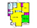 エアフィ－ルド高松南の間取図