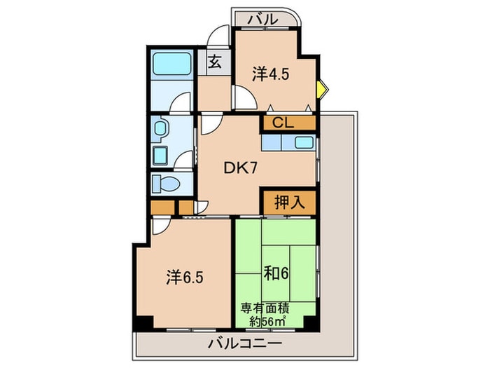 間取り図 αー１