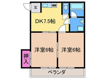 間取図 多佳良コーポ