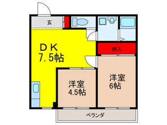 間取図 多佳良コーポ