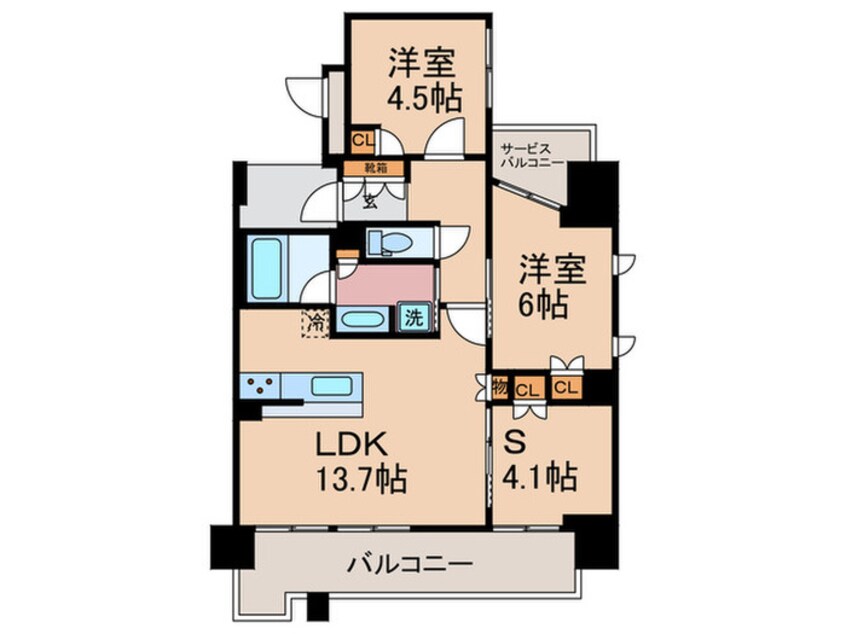 間取図 ジオ京都姉小路(204)