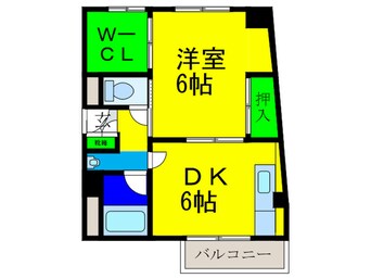 間取図 長居岡本マンション