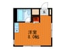 エムコーポラス 1Rの間取り