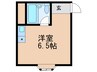 エムコーポラス 1Rの間取り