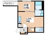 F asecia Magnolia 1LDKの間取り