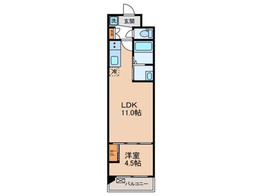 間取図 スワンズ京都東寺ガーデン(203)