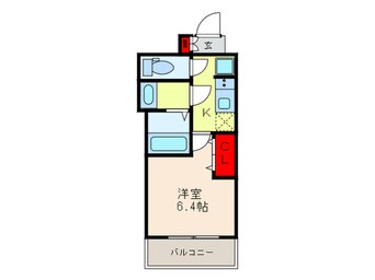 間取図 プレサンス上町台夕陽丘(205)