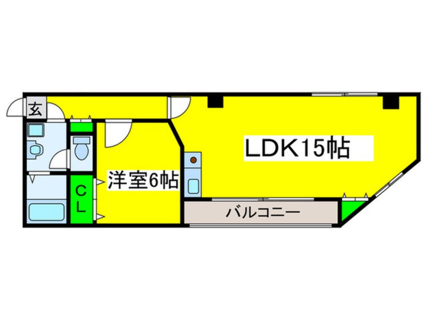間取図 ブランドールＭ