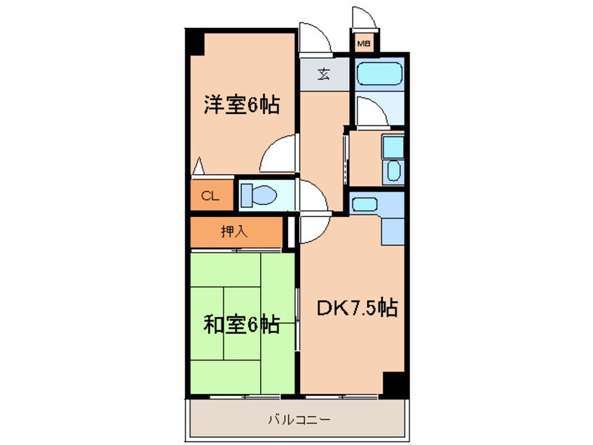 間取図 カワデンエミネンスハイツ