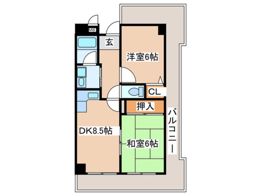 間取図 カワデンエミネンスハイツ