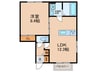 Residence東田辺 1LDKの間取り