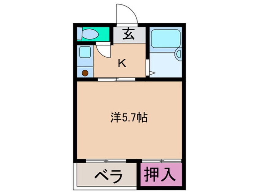 間取図 ハイツ富田