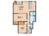 アベニールサルーテ 2LDKの間取り