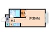 ジョイフル草津 1Kの間取り