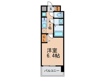 間取図 ﾌﾟﾚｻﾝｽ森ノ宮THEｹﾞｰﾄ(904)