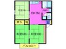 ルミエール中山 3DKの間取り