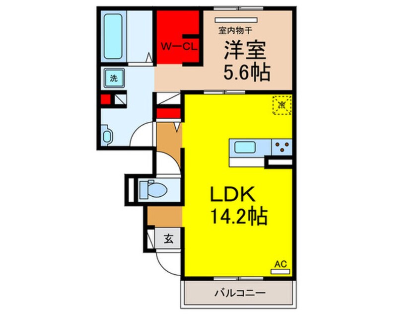 間取図 仮）D‐ROOM岩田町3丁目