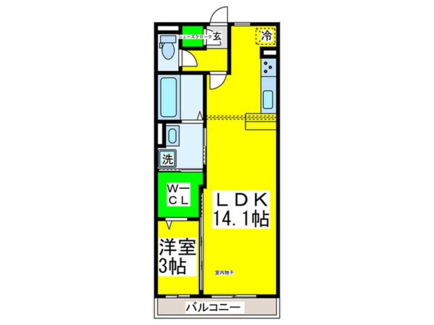 間取図 ムーラン　ア　ヴァンＢ