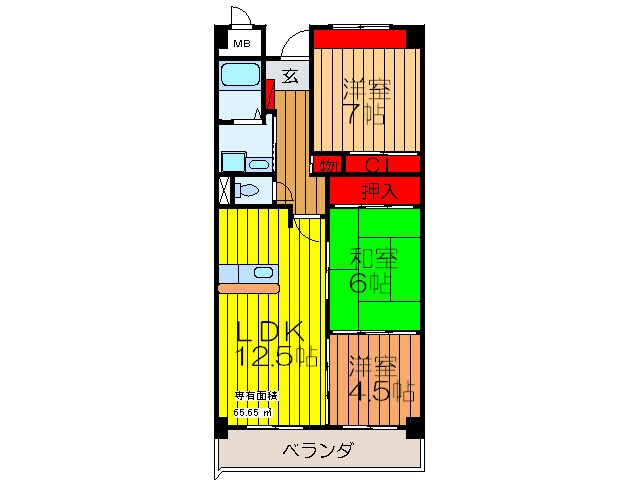 間取り図 アデレード１番館