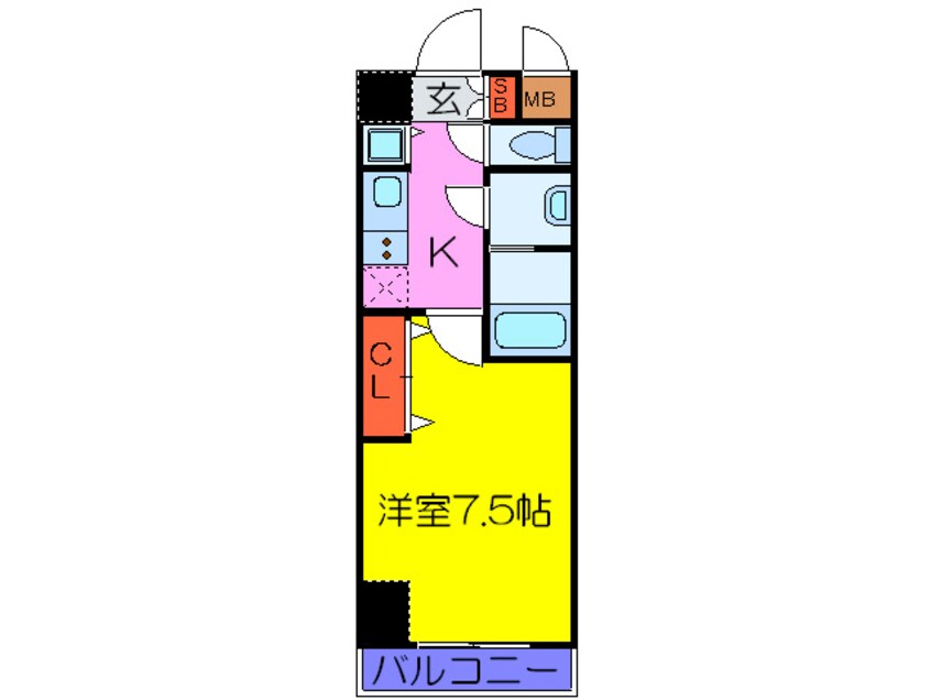 間取図 ONE ROOF FLAT FUKUSHIMA