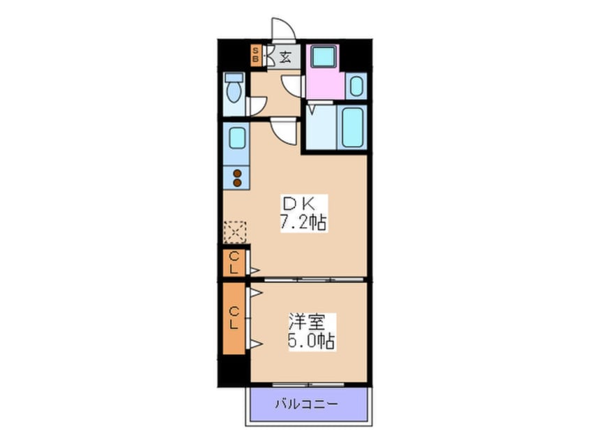 間取図 ONE ROOF FLAT FUKUSHIMA