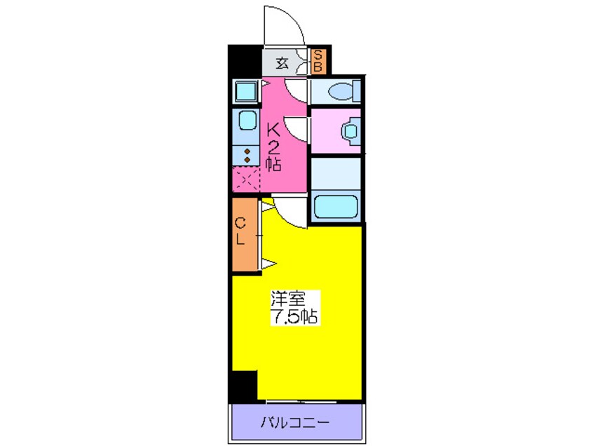 間取図 ONE ROOF FLAT FUKUSHIMA